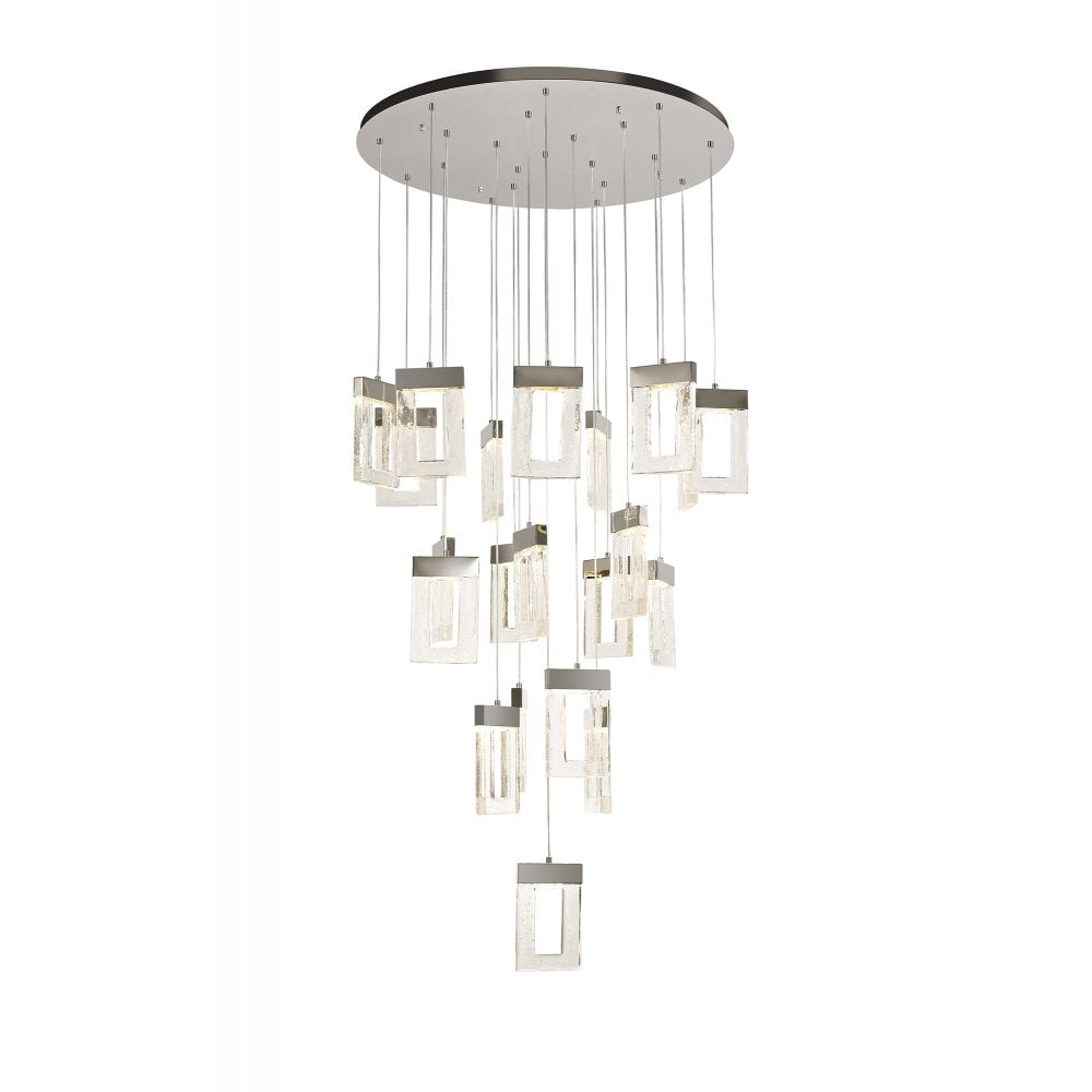 Everly 5m Polished Chrome Pendant Chandelier Home Store Living