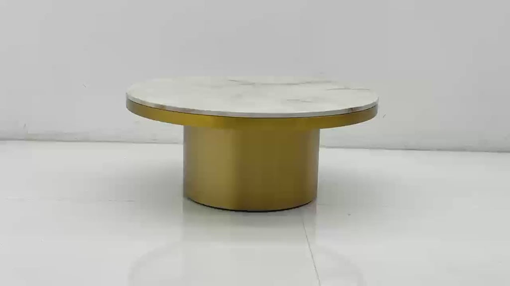 Video of the Camden marble coffee table