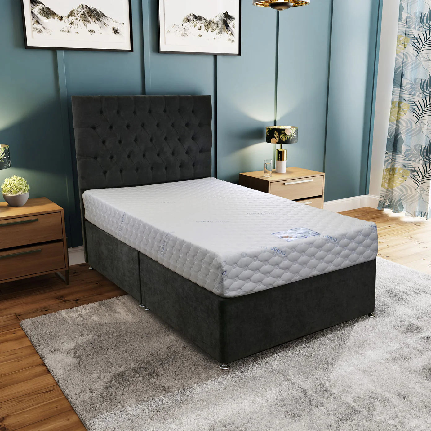 Reflex 1000 Ocean Blue Pocket Sprung Mattress Home Store Living