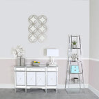 Logan Steel & Clear Glass 5-Tier Ladder Display Unit Lina Home