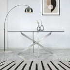 Nova 1.6m Chrome & Glass Dining Table Lina Home