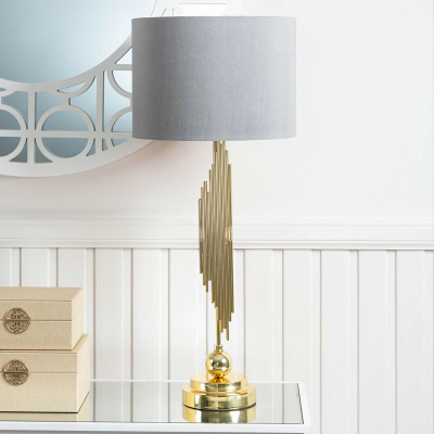 Cohen Table Lamp with Grey Shade Home Store Living