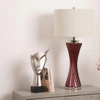 40.5cm Matte Silver Face Sculpture on Black Stand CIMC