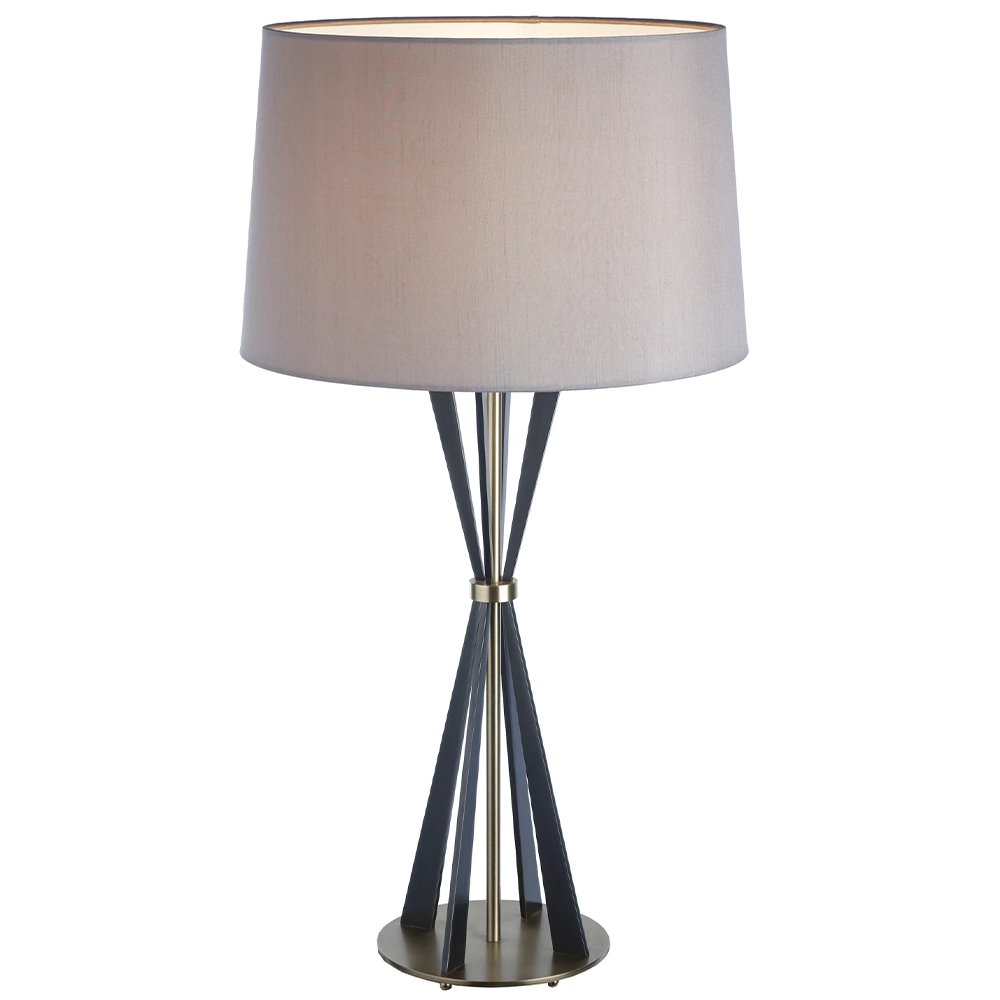 Allai Table Lamp Dark And Light Antique Brass Home Store Living