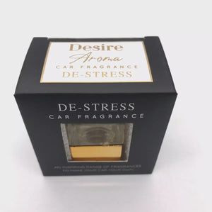 De-Stress white Jasmine Car Diffuser Lesser & Pavey Ltd