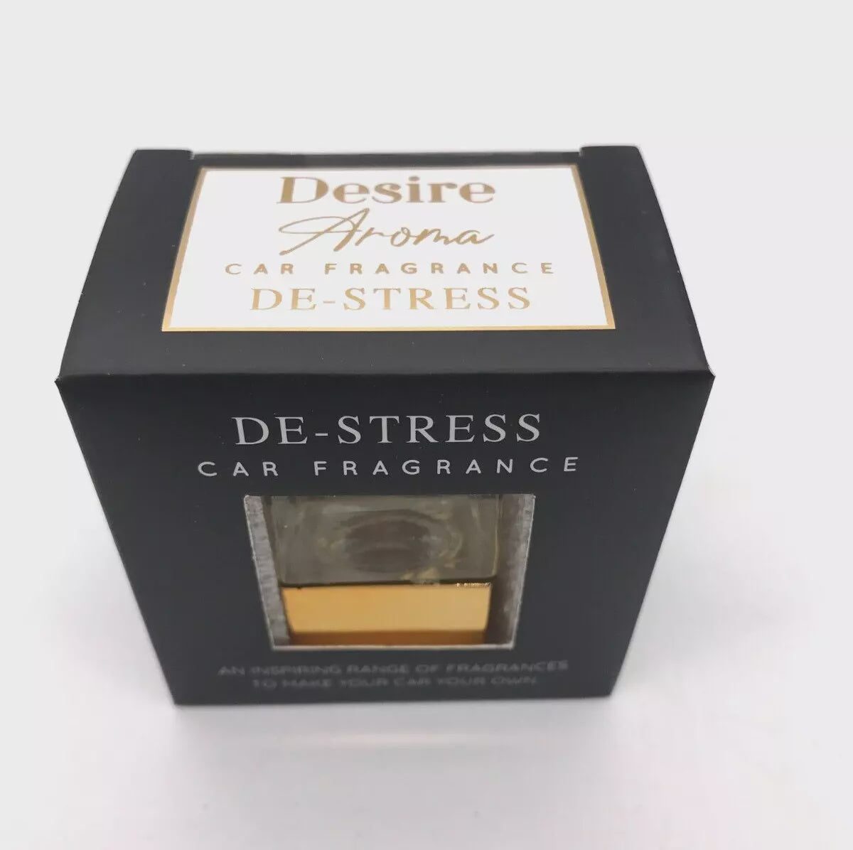 De-Stress white Jasmine Car Diffuser Lesser & Pavey Ltd