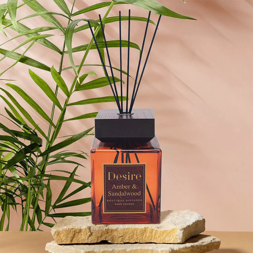 Desire Amber & Sandalwood Diffuser and Candle Gift Set