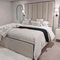 Dylan Cream Upholstered Ottoman Bed Frame Northern Upholstery Limited
