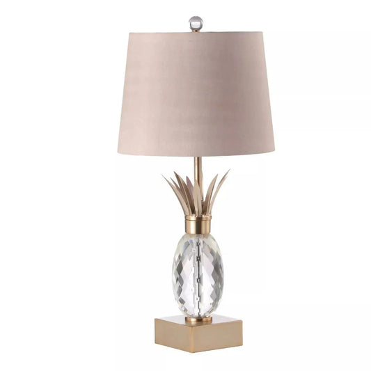 Champagne & Taupe Pineapple Glass Table Lamp CIMC