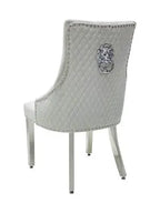 Louis 1.5m Grey Marble Dining Set w/ Majestic Dining Chairs AWS