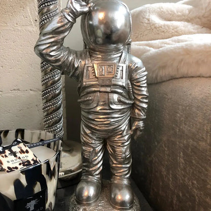 (DVM32) SILVER STANDING ASTRONAUT FIGURE Mcgowan and rutherford