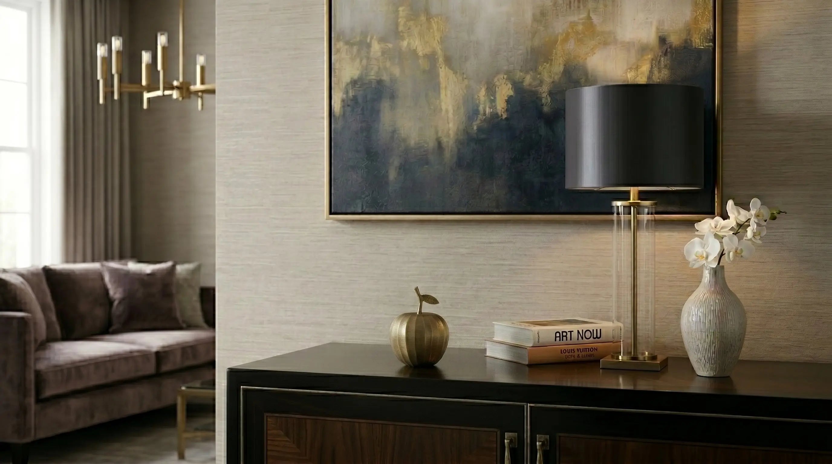 Gold Apple Ornament - Small sil interiors
