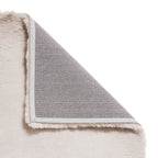 Super Teddy Modern Faux Fur Anti-Shed Silver Rug Think Rug