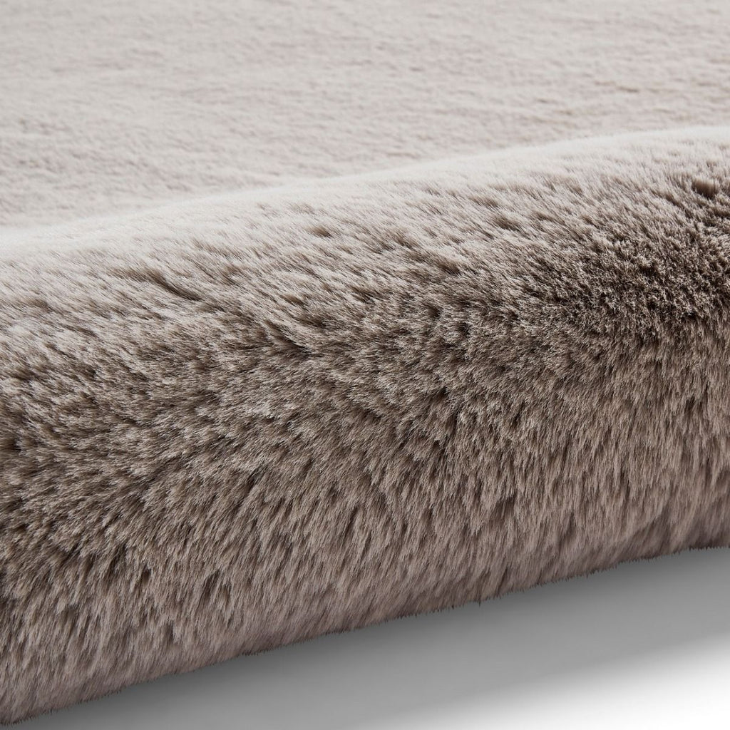 Super Teddy Modern Faux Fur Anti-Shed Silver Rug Think Rug