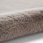 Super Teddy Modern Faux Fur Anti-Shed Silver Rug Think Rug