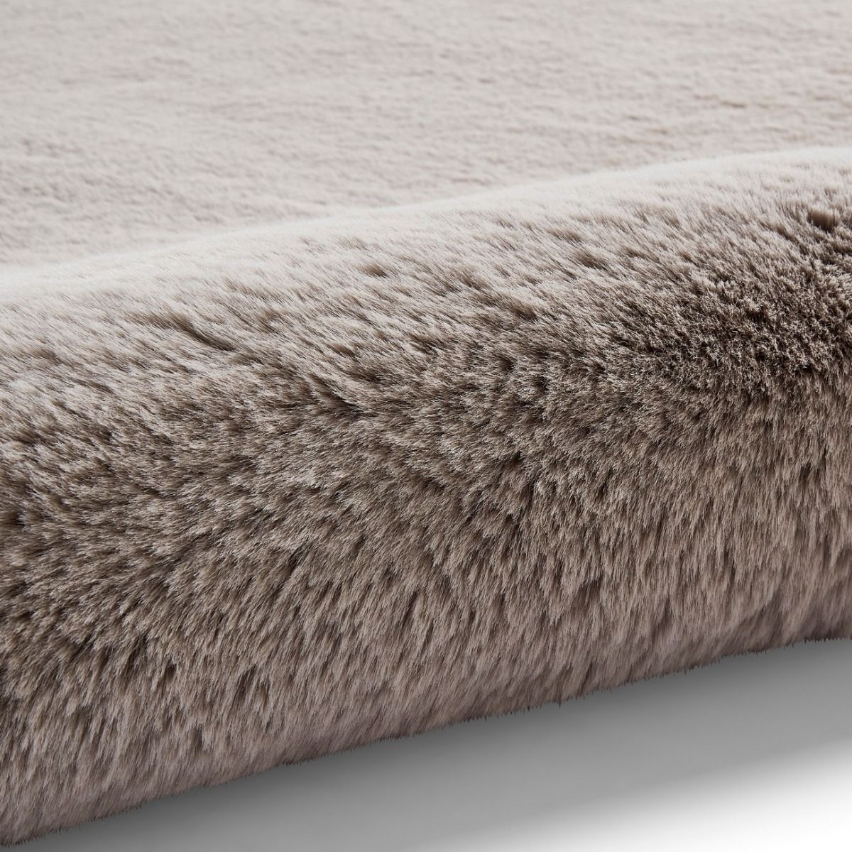 Super Teddy Modern Faux Fur Anti-Shed Silver Rug Think Rug