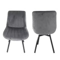 Roco Dark Grey Chairs (Set of 2) Home Store Living