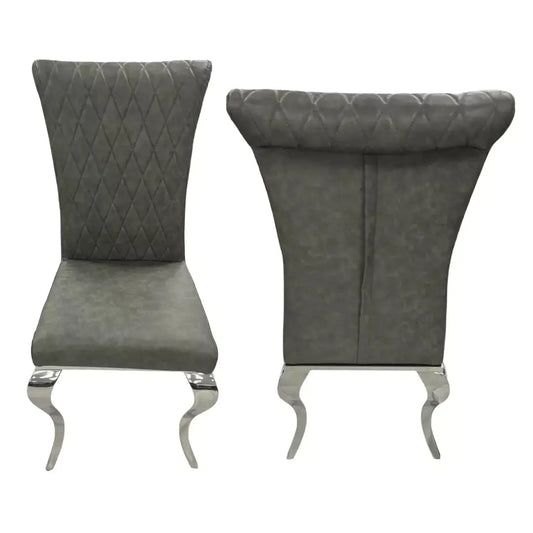 London Dining Chair with Chrome Legs (Set of 2) Home Store Living