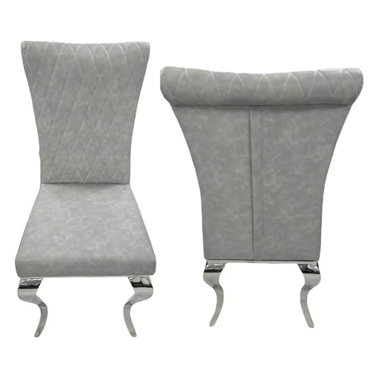 London Dining Chair with Chrome Legs (Set of 2) Home Store Living