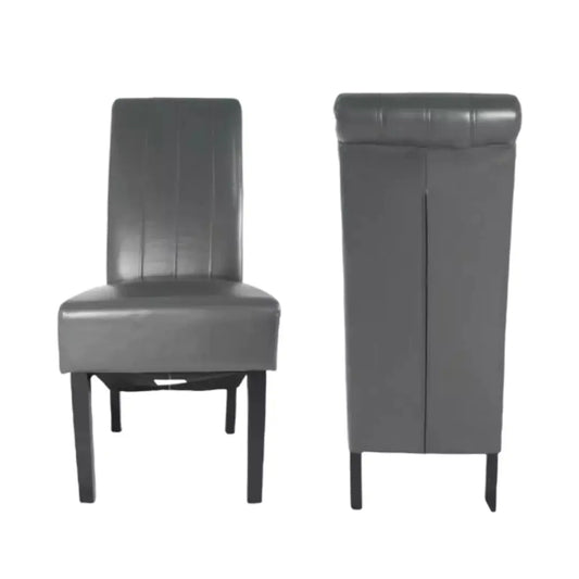 Lucy Lion Knocker Dining Chair with Black Wooden Legs (Set of 2) Home Store Living