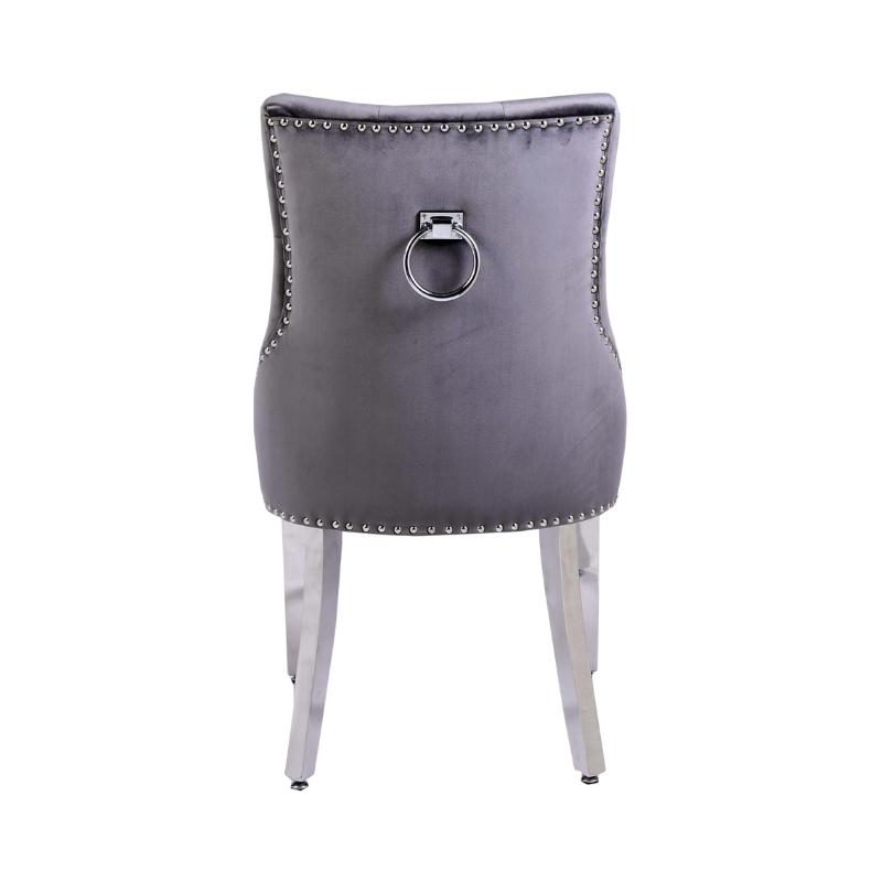 Valencia Grey Velvet Dining Chair (pair) Home Store Living