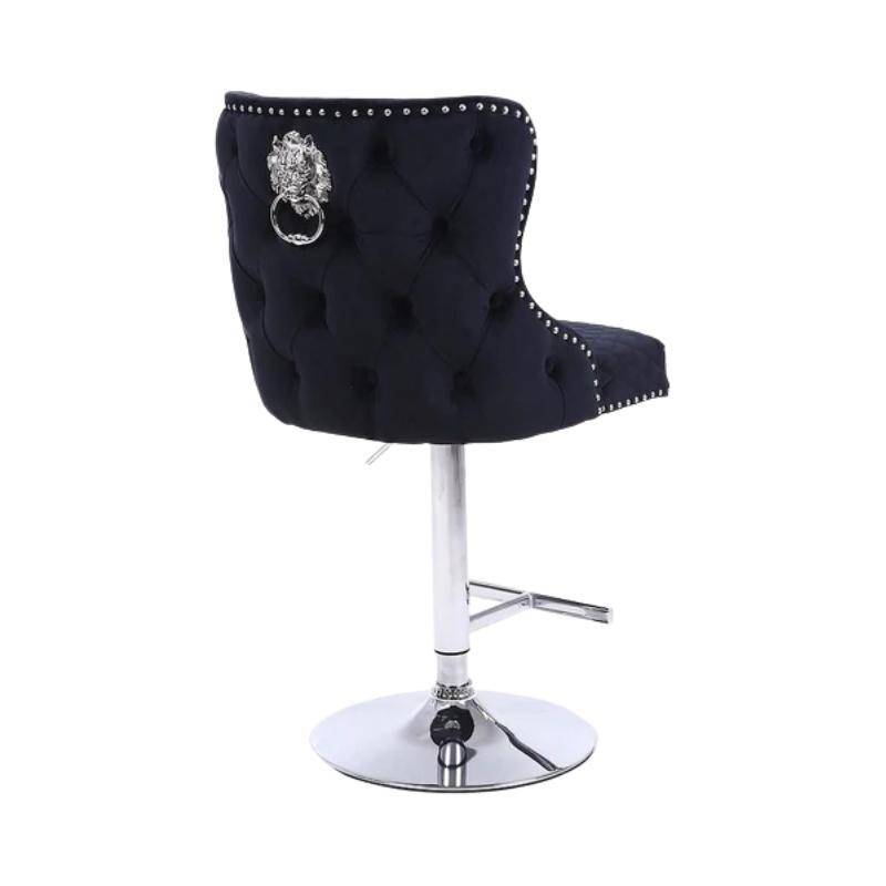 Valente Black Velvet Bar Stool Home Store Living