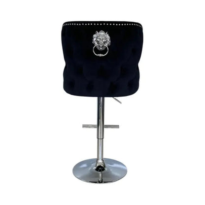 Valente Black Velvet Bar Stool Home Store Living