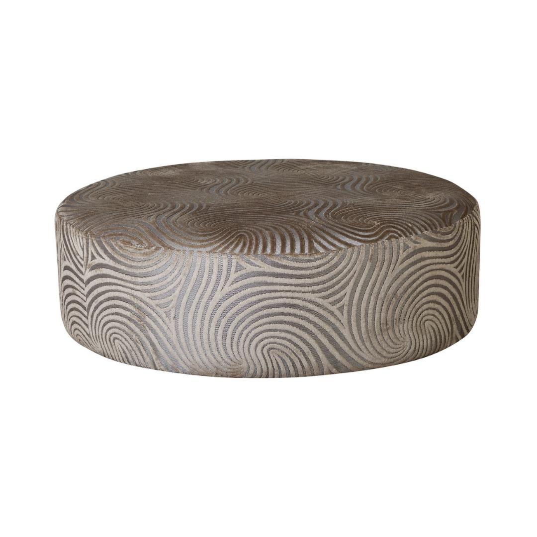 Round Fabric Sofa Footstool Home Store Living