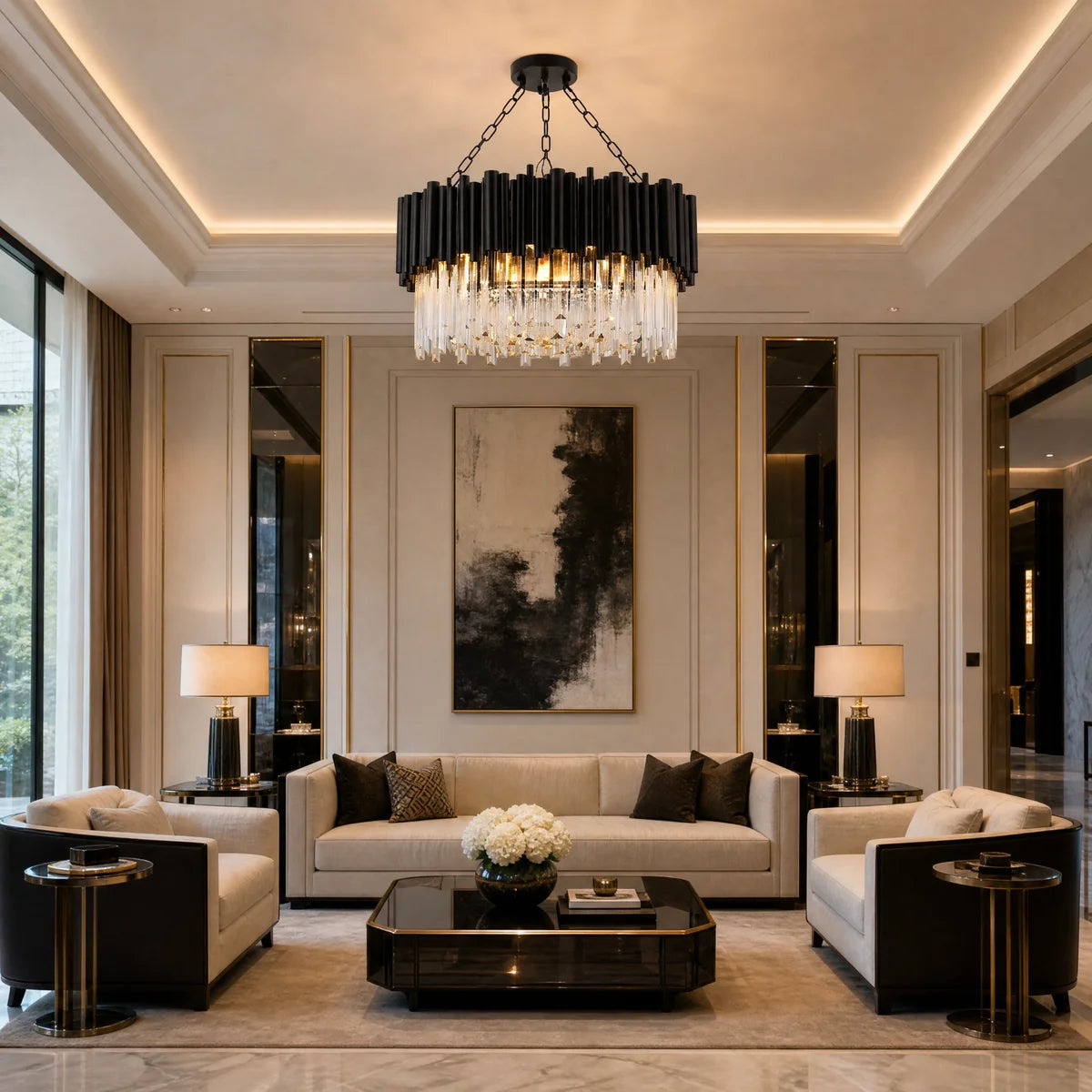 Ironwork Crystal Ceiling Light China
