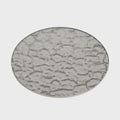 Candle Plate - Textured Silver Glass 15cm Aromatize