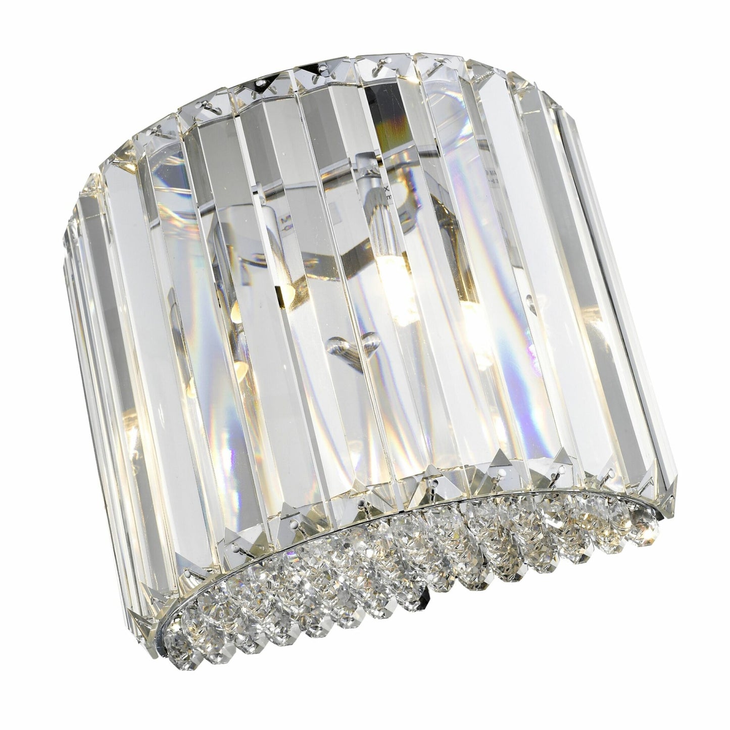 Brooke Chrome Crystal Wall Light