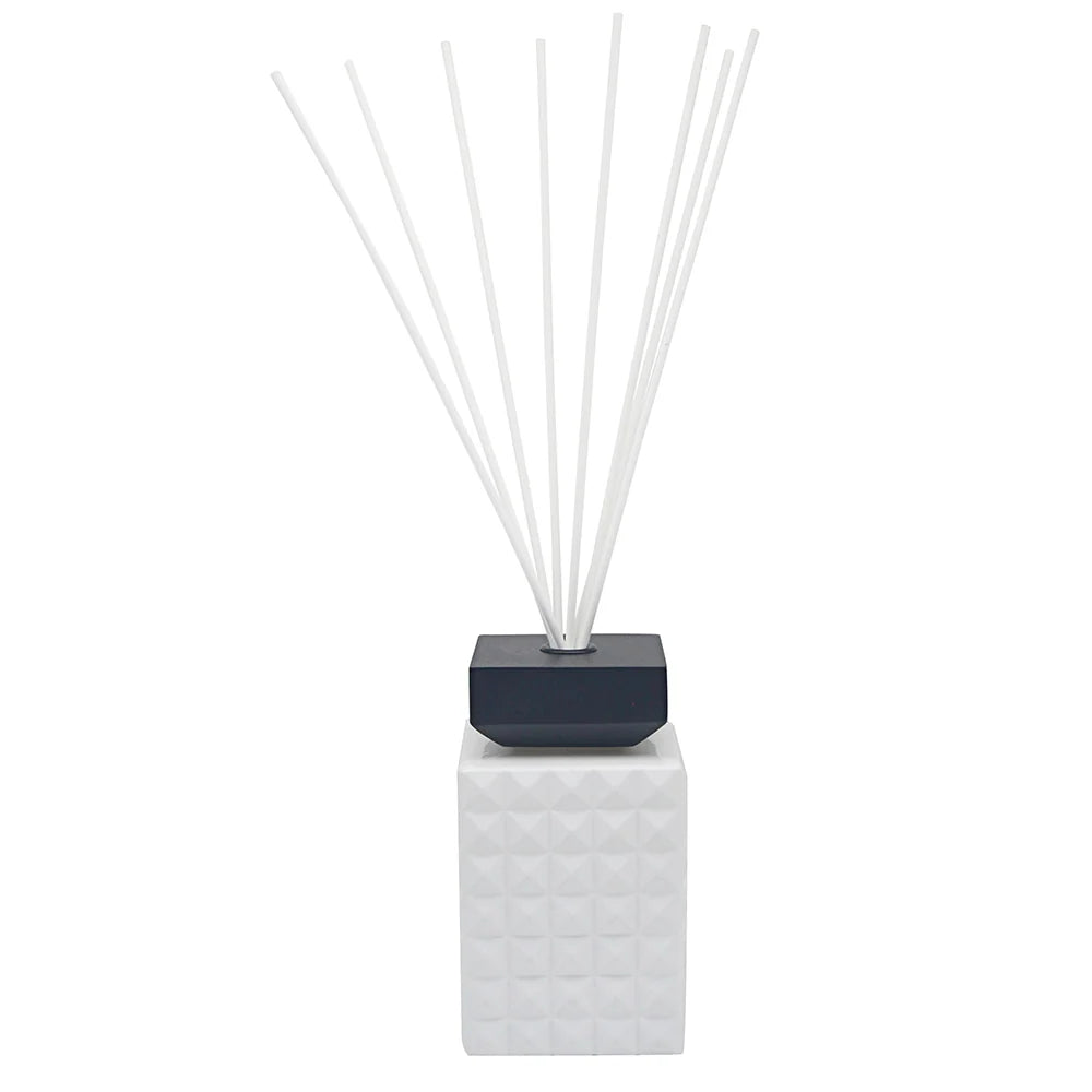 Myrrh and Tonka 1000ml White Cut-Glass Reed Diffuser Lesser & Pavey Ltd