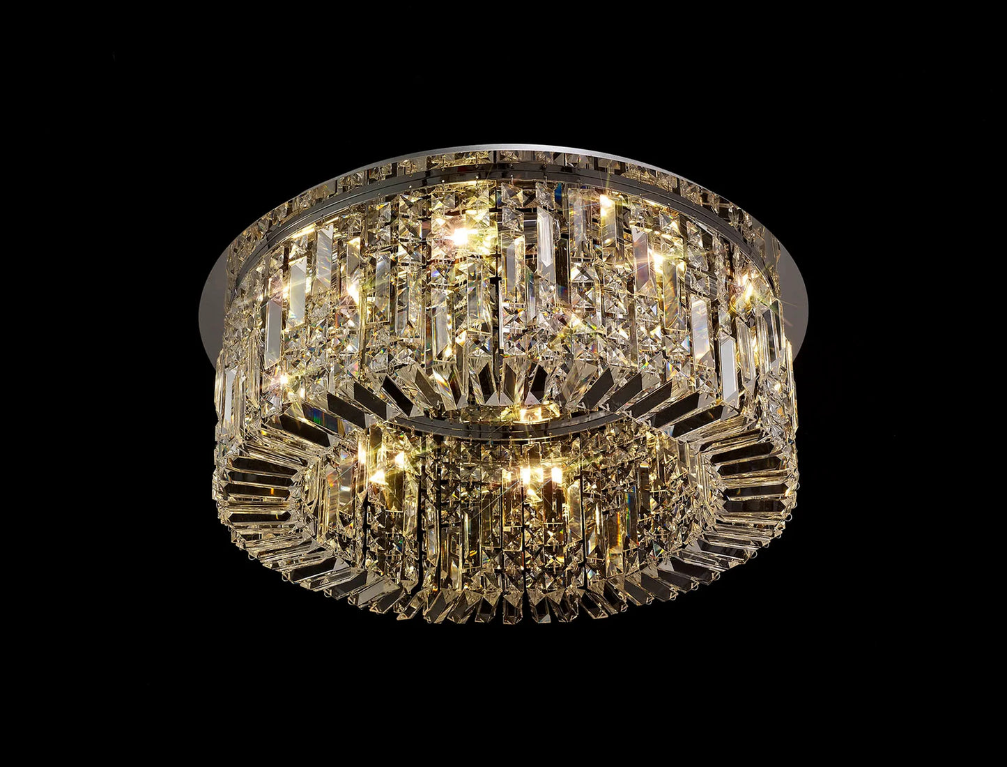 Ziva Round Crystal Chandelier Home Store Living