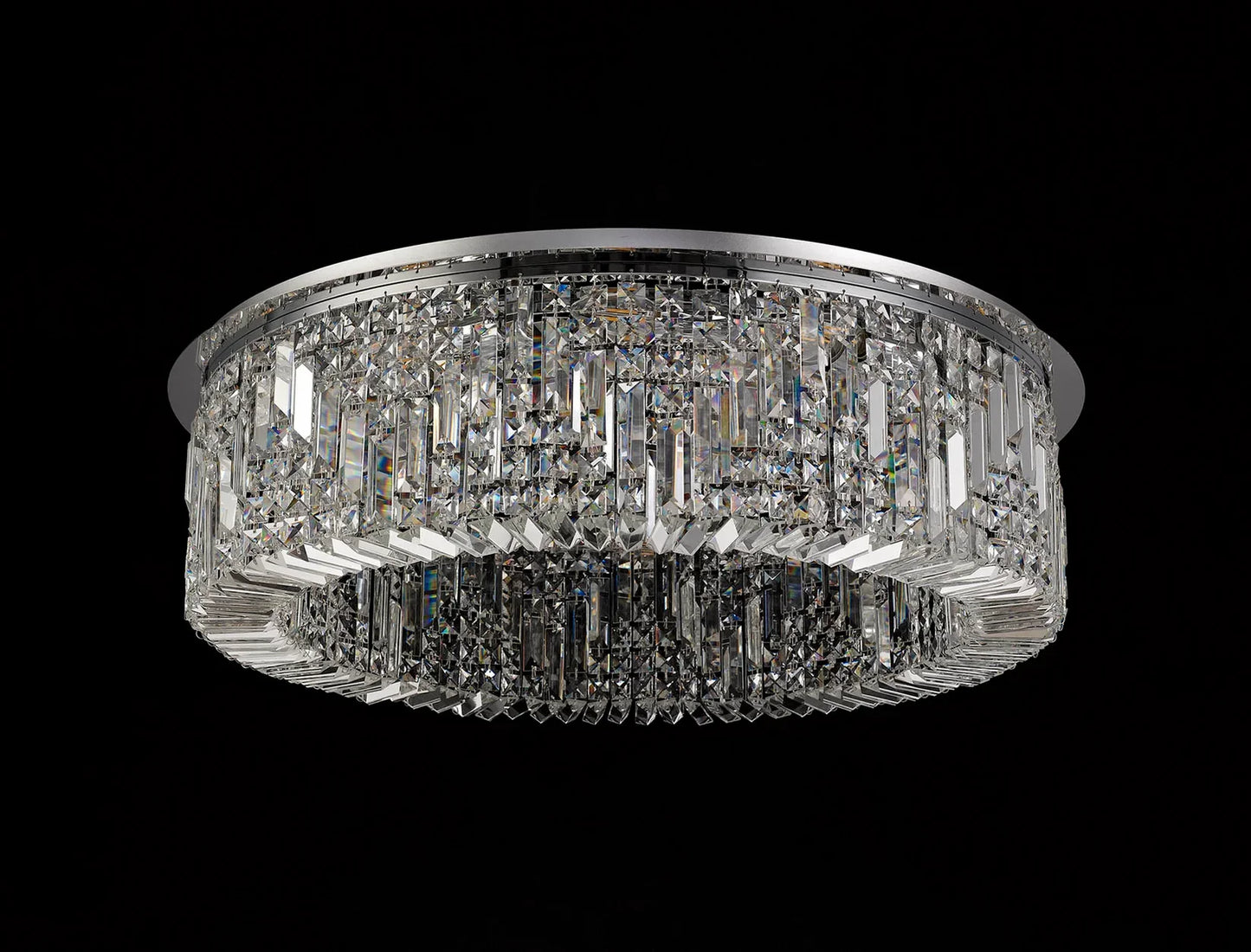 Ziva Round Crystal Chandelier Home Store Living