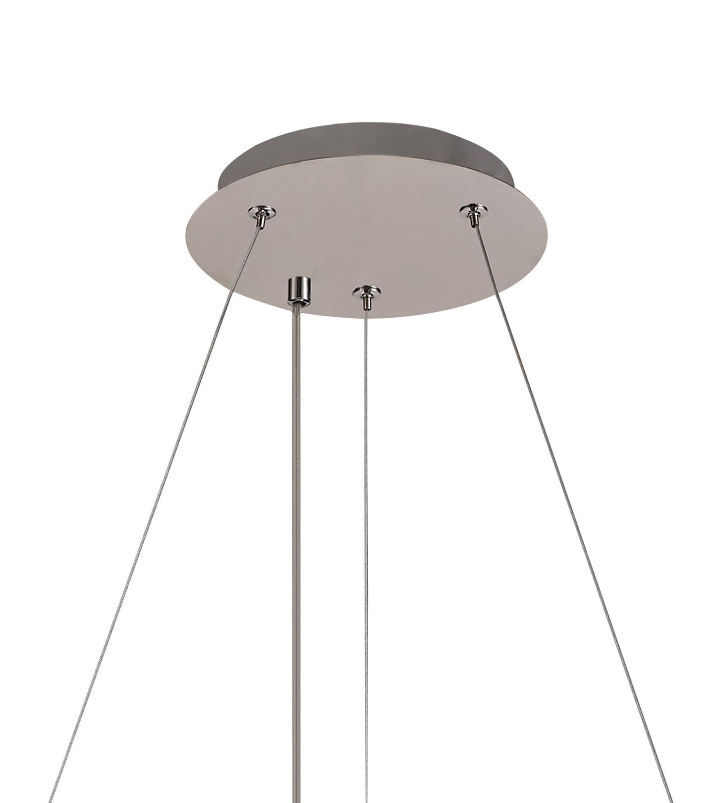 Ziva 60cm Round Pendant Chandelier, 8 Light E14, Polished Chrome/Crystal