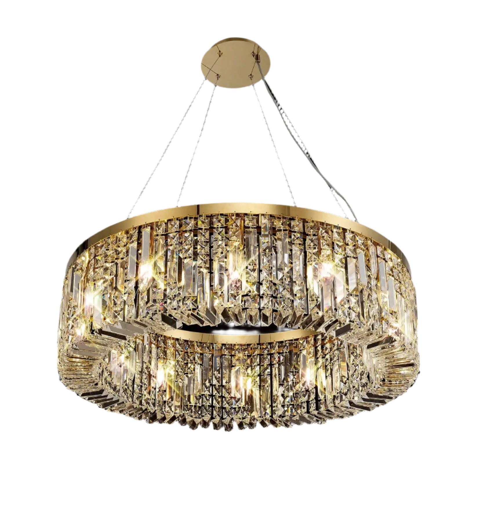 Ziva Round Crystal Chandelier Home Store Living