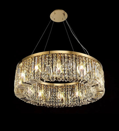 Ziva Round Crystal Chandelier Home Store Living