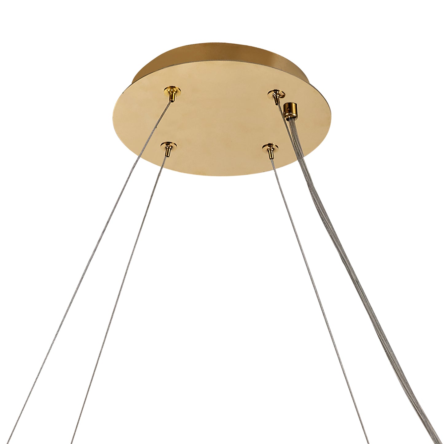 Ziva 80cm Round Pendant Chandelier, 12 Light E14, Gold/Crystal Item Weight: 16.8kg