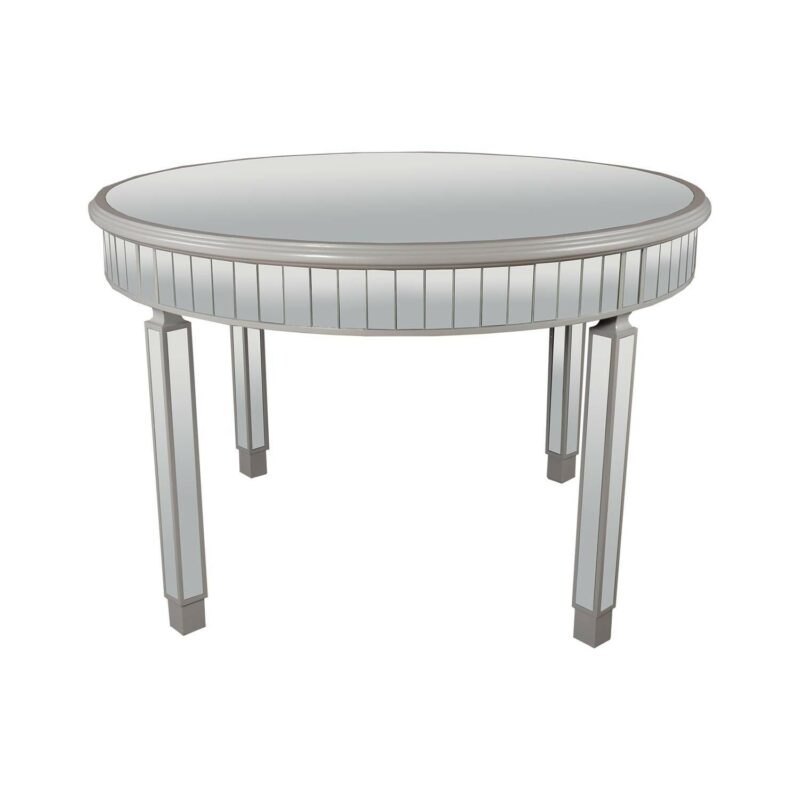 Paloma Collection Mirrored Round Dining, Mirrored Round Dining Table Uk