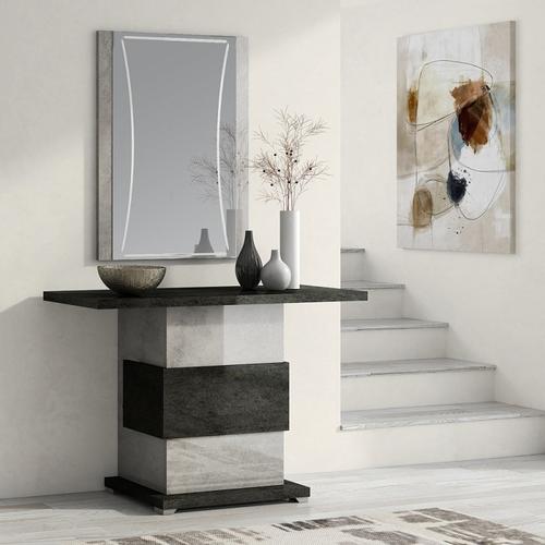 Trillo Grey High Gloss Console Table, How High Should A Console Table Be