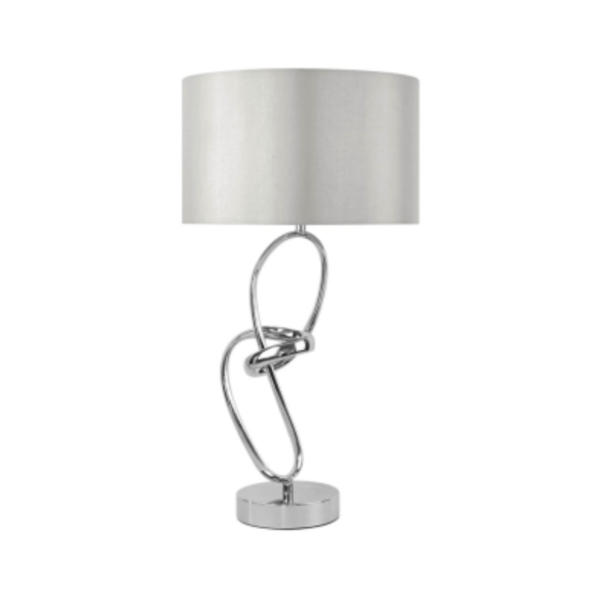 Tiara Chrome Chainlink Table Lamp
